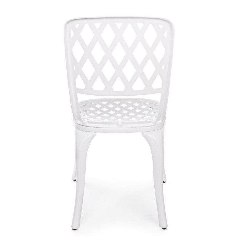 Outdoor Chair In Faenza White Aluminum 44X46X H89 Cm