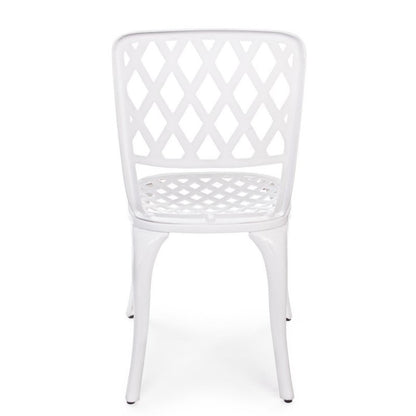 Outdoor Chair In Faenza White Aluminum 44X46X H89 Cm