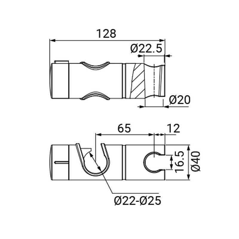 Innovative sliding system in ABS for fluid and precise movements.