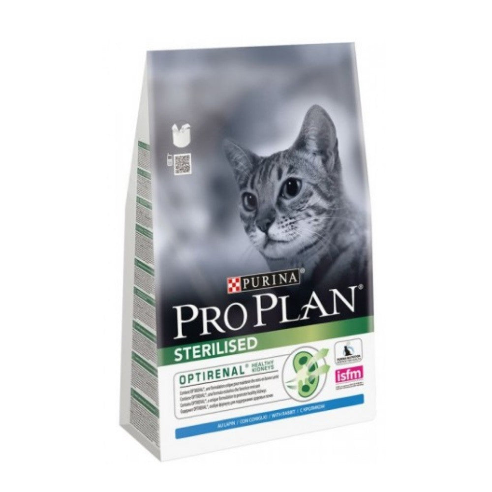 Pro Plan Sterilized Optirenal Katze reich an Kaninchen Purina 400 Gramm