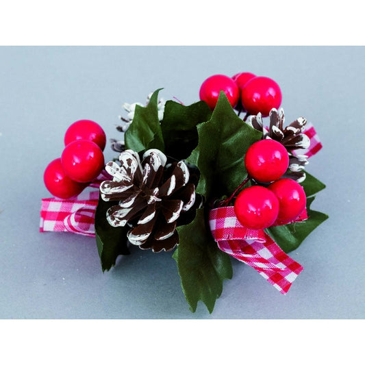 Small Christmas placeholder candle holder 10 cm