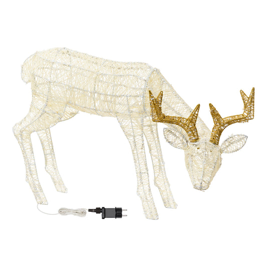 3D reindeer grazing 82xH52cm AND 200 LEDs LHC Series
 Christmas lights