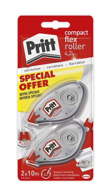 Pritt - Set of 2 Roller Compact Correctors 4.2 mm