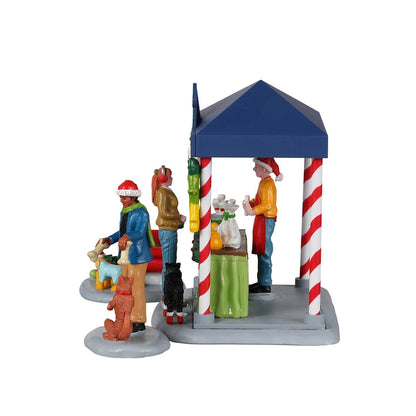 Santa Claws & Paws Set of 3 - Christmas Village Santa Claws and Paws