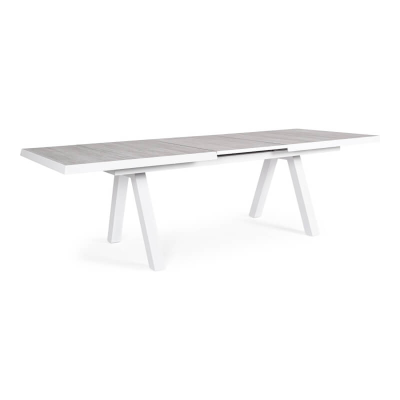 Krion Extendable Table 205/265x103x78h cm White