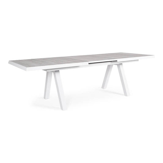 Mesa Extensible Krion 205/265x103x78h cm Blanco