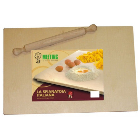 Pastry board with rolling pin