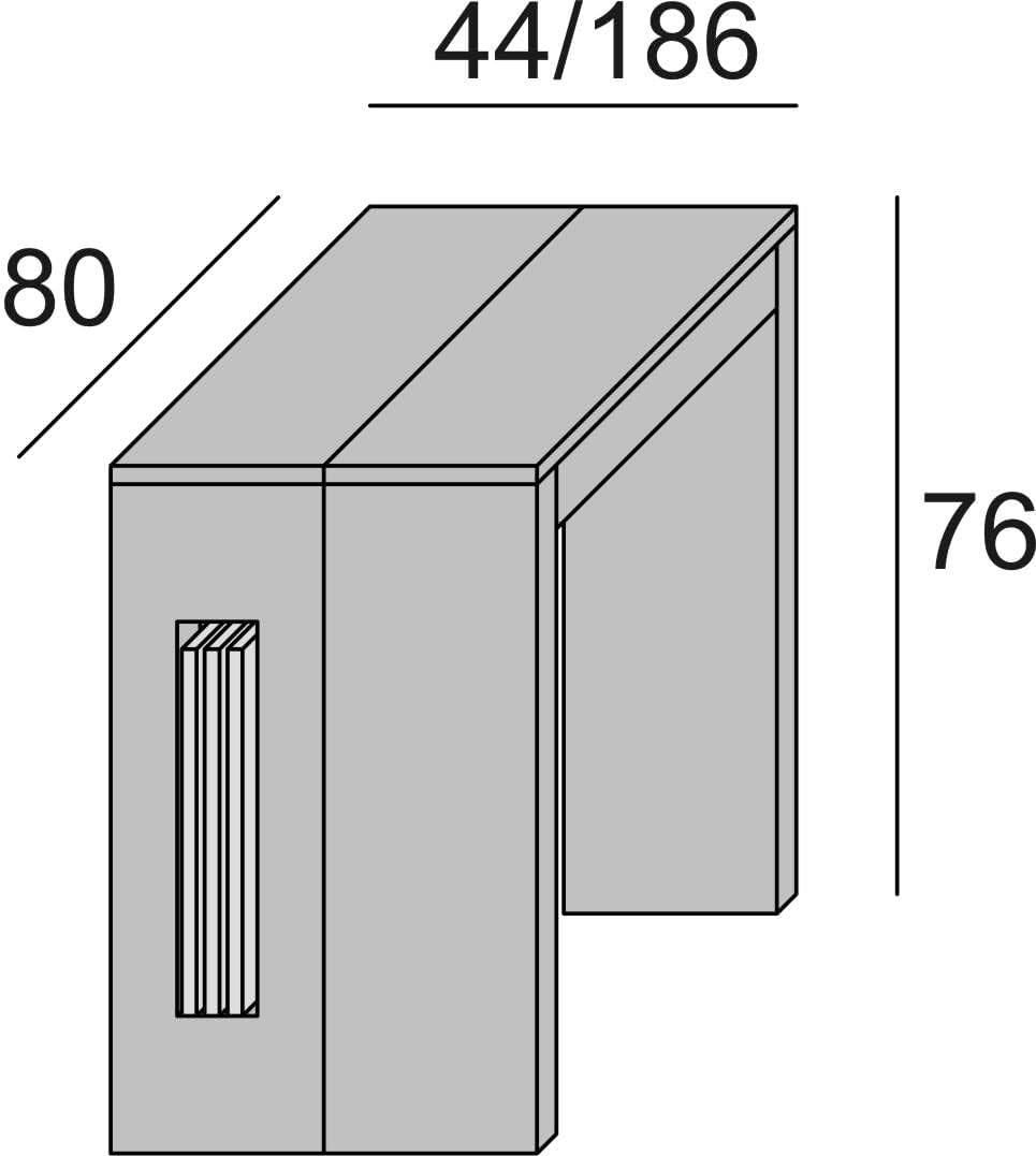 Mesa consola transformable en mármol negro