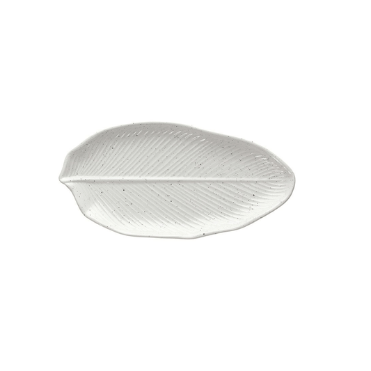 Small Elongated Leaf Plate 27cm X 13.5cm X H 2.5cm Zelda