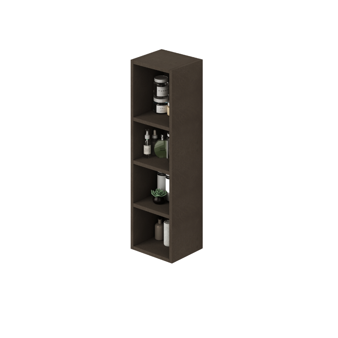 Multipurpose open wall unit in Mud color H120x30x30cm