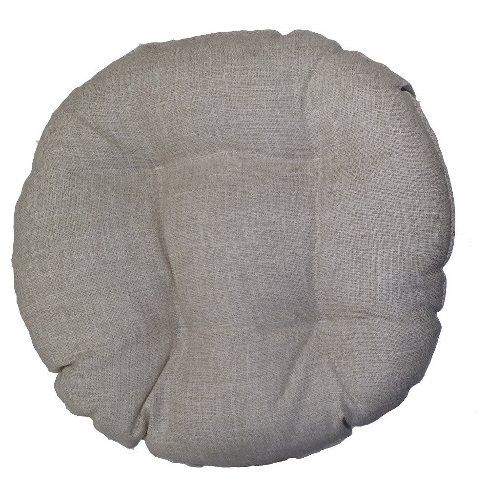 Beige round edged chair cover