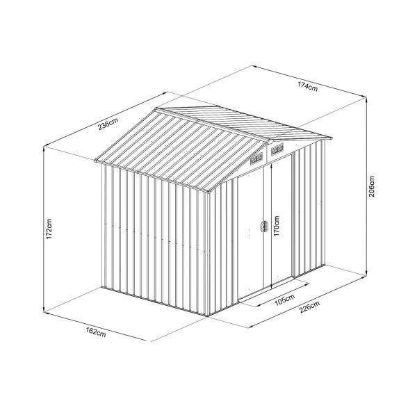 Casetta Garden L236xT174xH206 cm