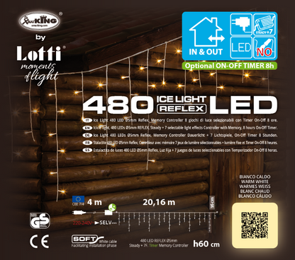 Luz de hielo WLED 480 LED 20,16 m x H60cm