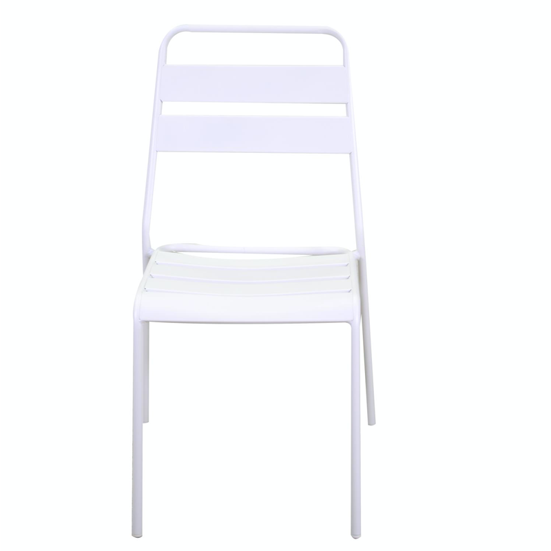 Silla Rovigo Aluminio Blanco