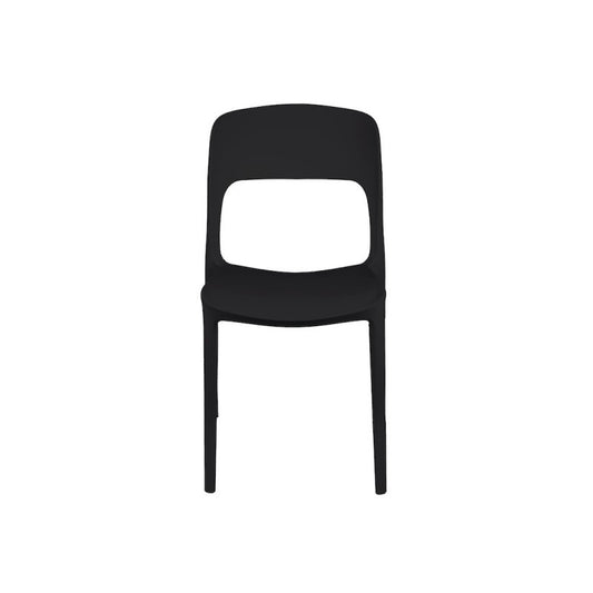 Garden Chair In Anthracite Polypropylene Risto 47X52X H83 Cm