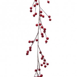 Decorative branch with red berries h150 cm