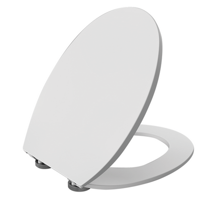 Reverse toilet seat - toilet seat with adjustable stainless steel hinges and screwable from below