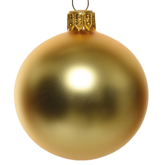 Mattgoldene Weihnachtskugel Ø10 cm