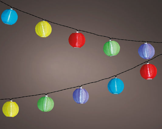 String light in multicolored nylon