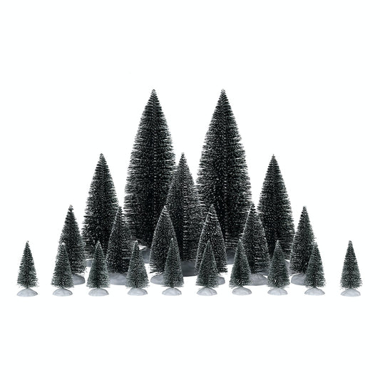 Lemax Assorted Pine Trees Set Of 21