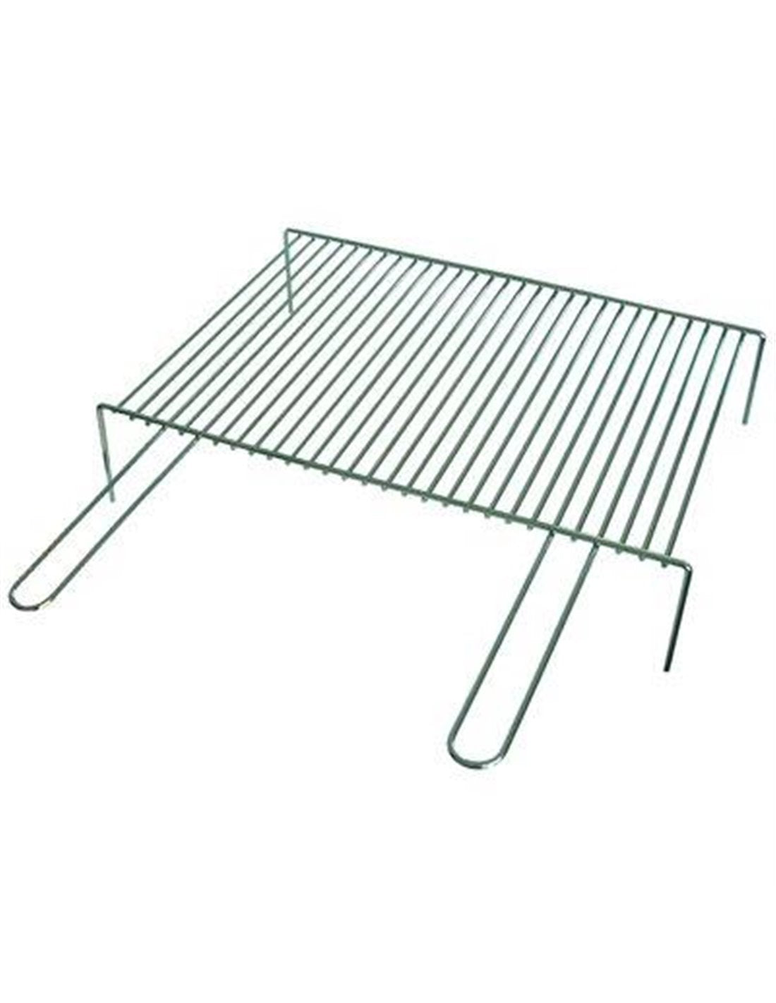 Chromed steel bar grill with handles, dimensions 60x35 cm.