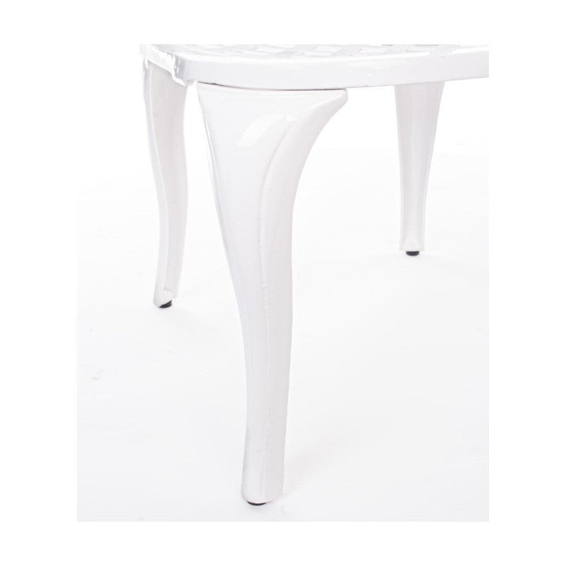 Silla Exterior En Aluminio Blanco Faenza 44X4 H89 Cm