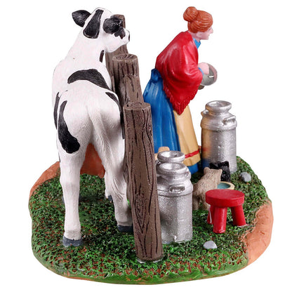 Lemax Victorian Dairy Farmer - Victorian dairy farmer for Christmas village