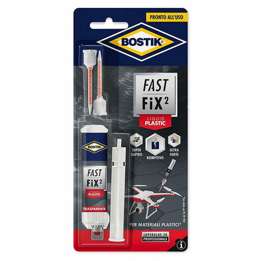 Bostik Two-Component Repair Adhesive Filler Fast Fix Liquid Plastic 10g