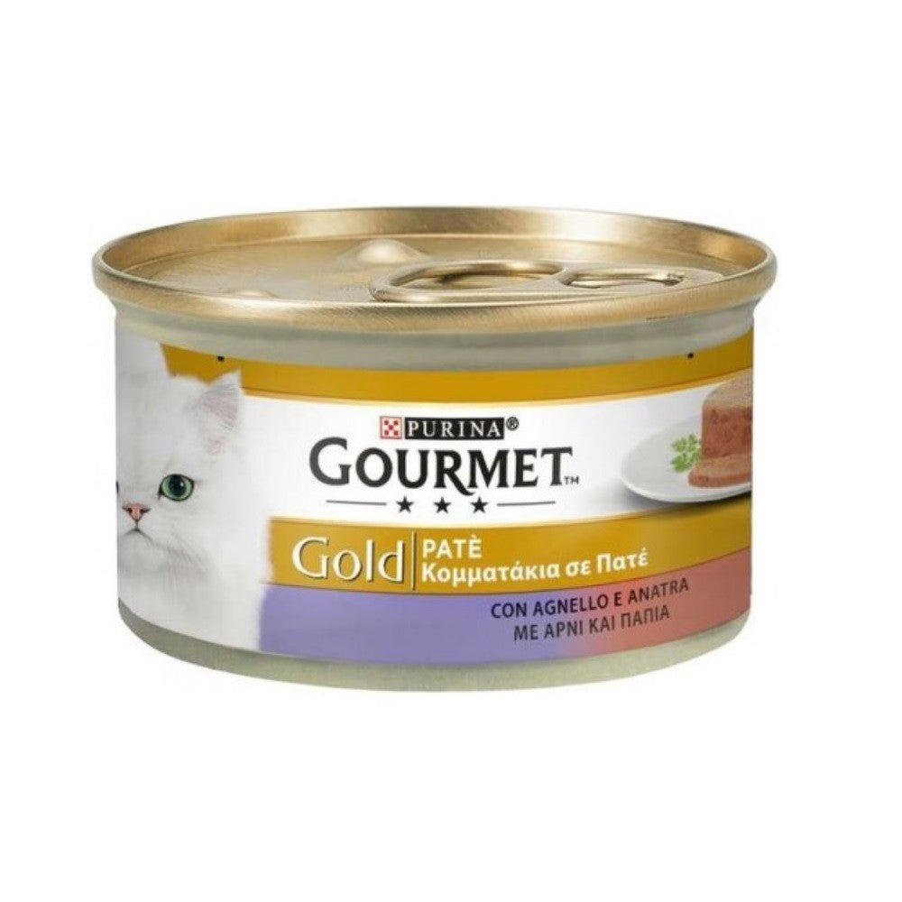 Gourmet Gold Patè cordero y pato Purina 85 gramos