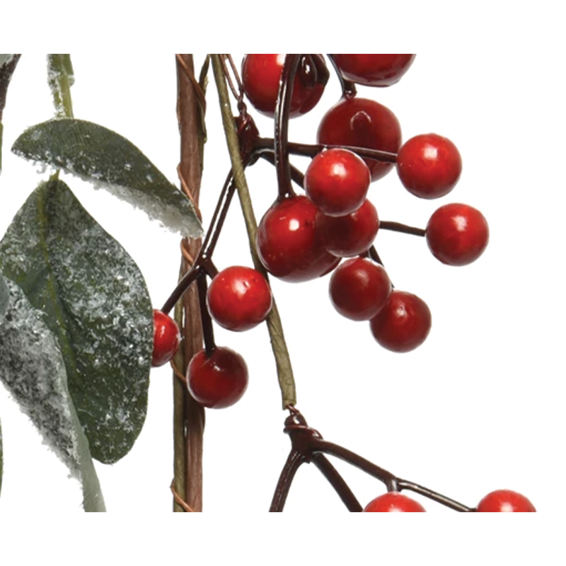 Garland with red berries 130 cm