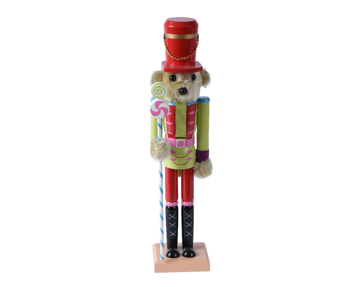 Wooden Nutcracker - L 8.7 x W 8 x H 38 cm