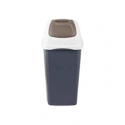 65 liter gray tilting waste bin