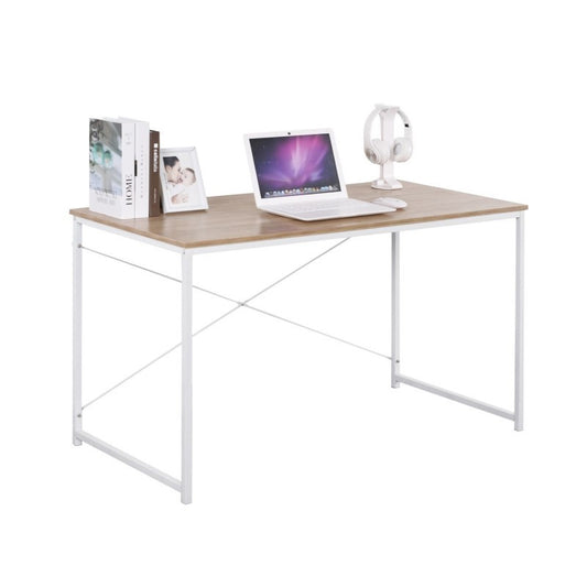 Industrial urban desk white metal frame 120x60xh.70 cm