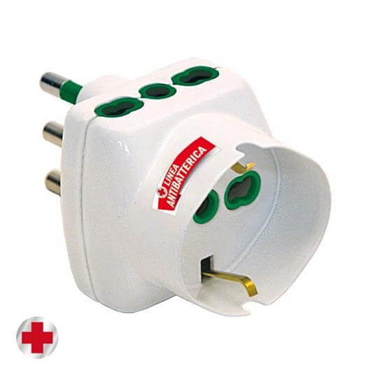 Antibacterial L-Type Power Socket Adapter