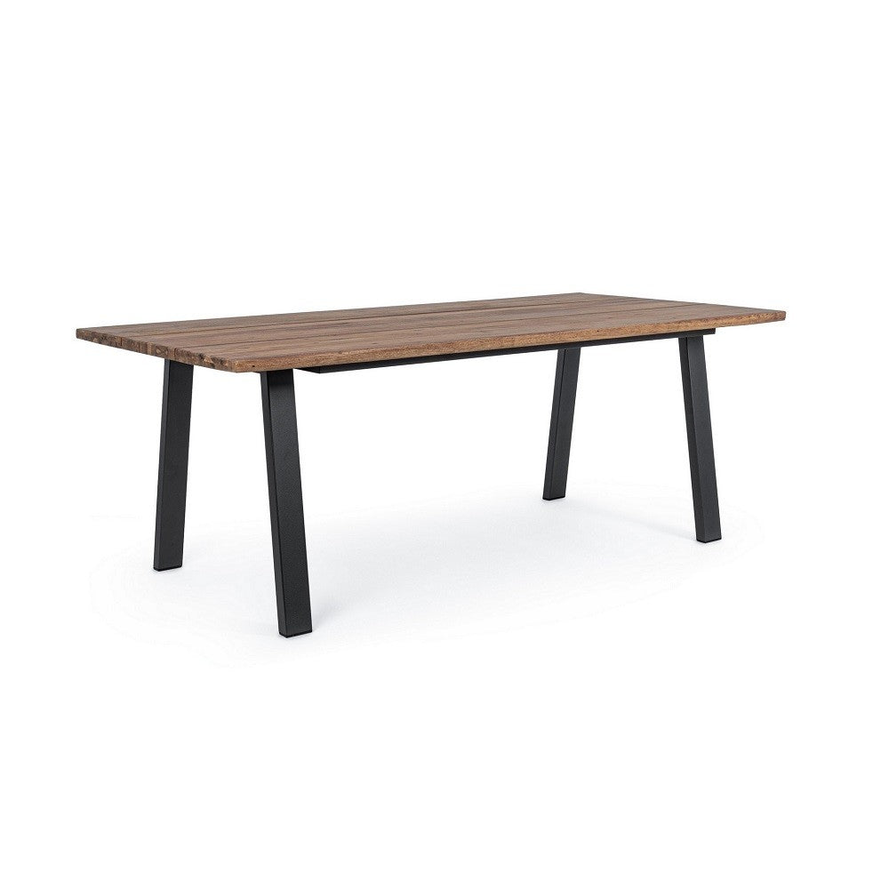 Oslo natural wood furniture table 200 x 100 cm Iperbriko