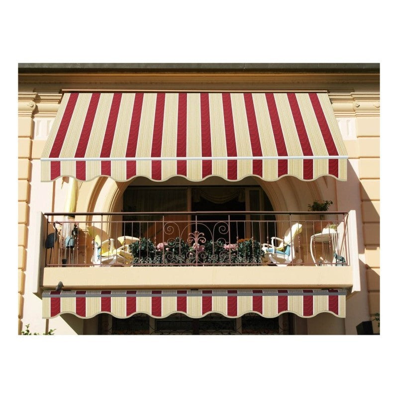 Awning fixed inclination Beige and Bordeaux ITACA 250x300 cm