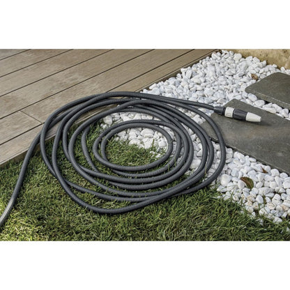 Self-extending fabric hose made in Italy - Aquapop Gray Easy 30 m