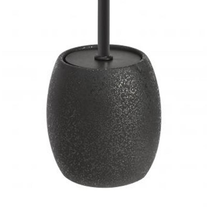 Elegant black toilet brush holder from the Ibiza series.