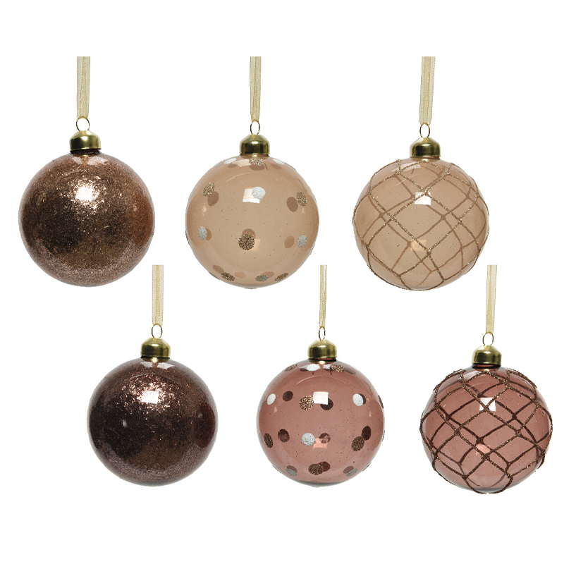 Christmas ball assorted different colors available Ø8 cm