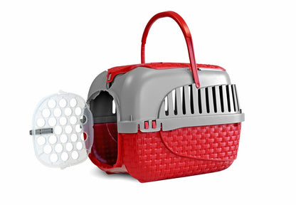 Portable Bordeaux Pet Carrier 52x33 cm - Ideal for Small Dogs, Cats, and Rabbits