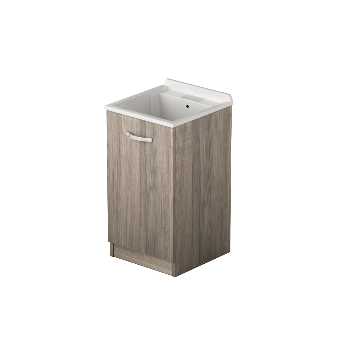 Mueble lavabo 1 puerta color Olmo Al.86x47x50cm