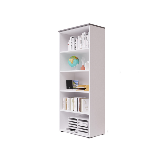 Office Open Shelf Bookcase with Cement Top - 212x90x45cm