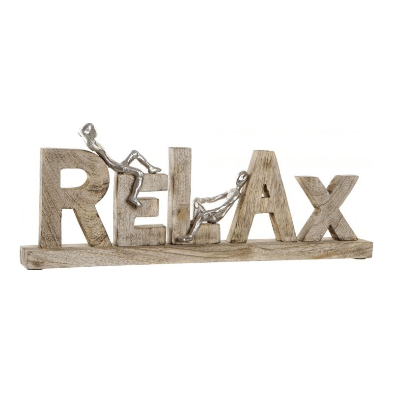 Decoration Relax 58X7X22Cm Natural Aluminum