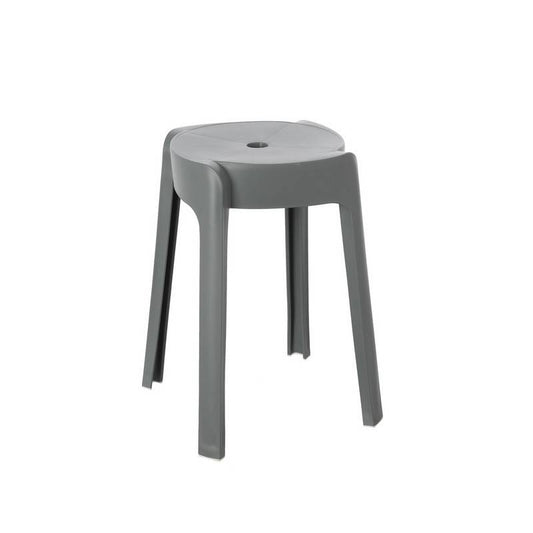 Gray plastic bathroom stool - Idroclic