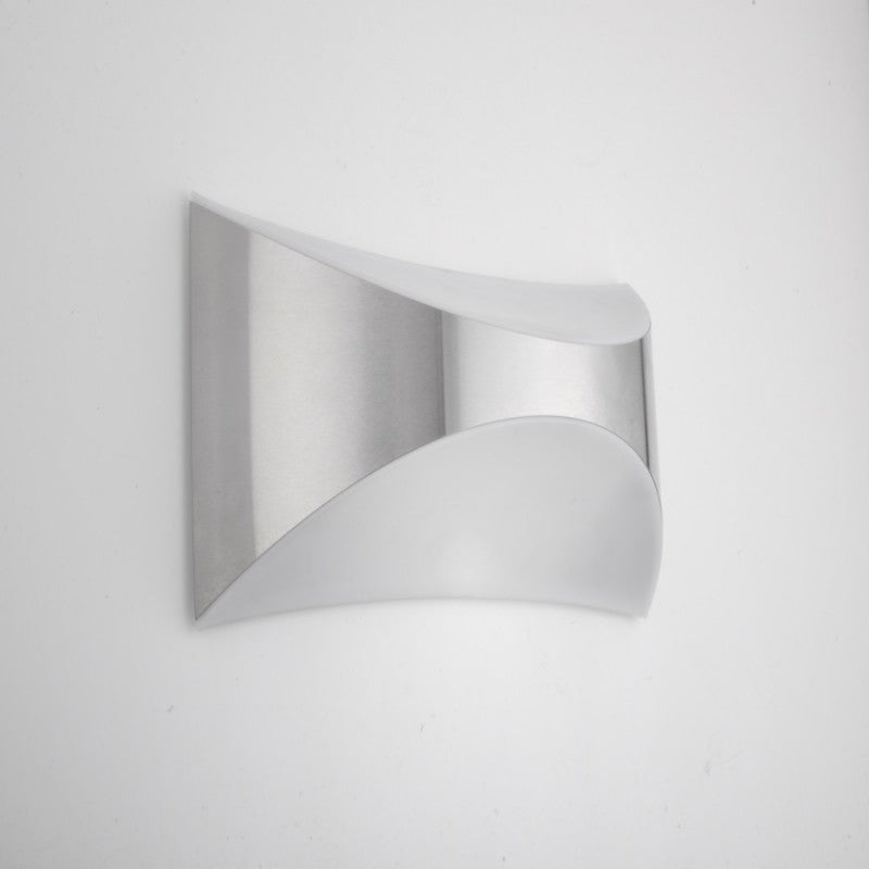 Lámpara de pared Bellotti de acero inoxidable Aura 31 cm