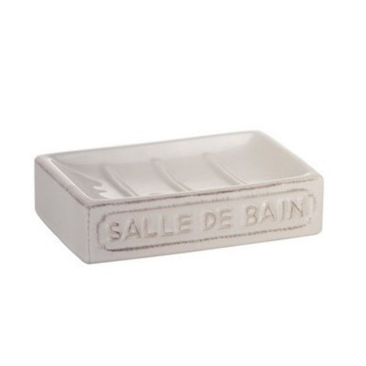 Vivienne Gedy white ceramic soap dish