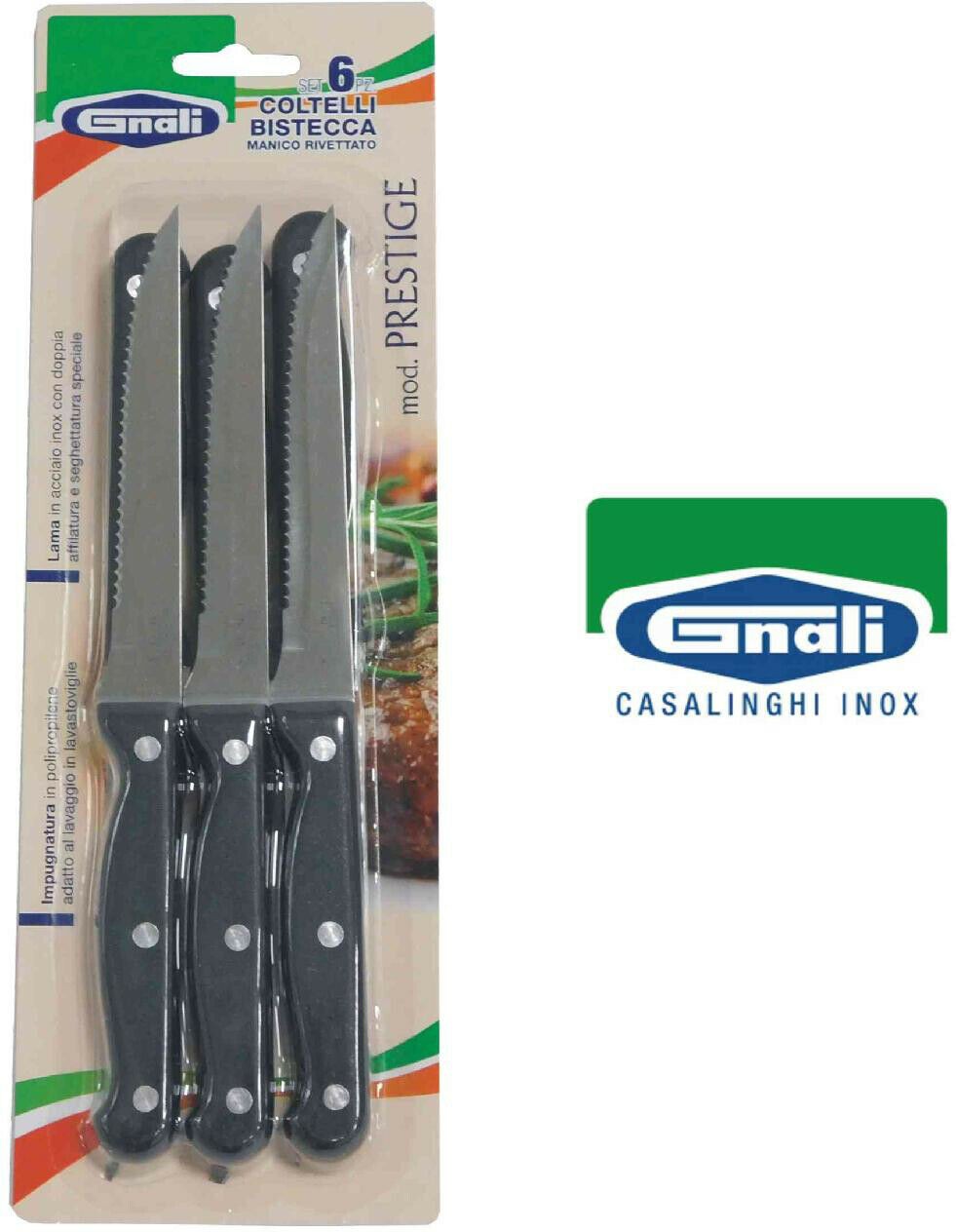 Pack Prestige de 6 cuchillos para bistec