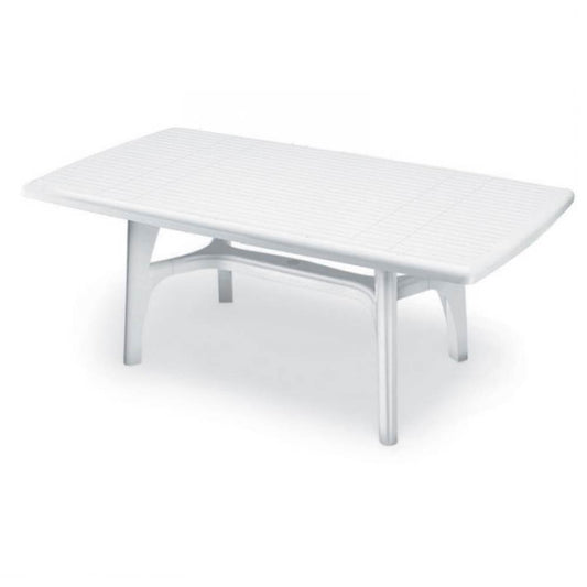 White resin table 180x95 cm. PRESIDENT 1800