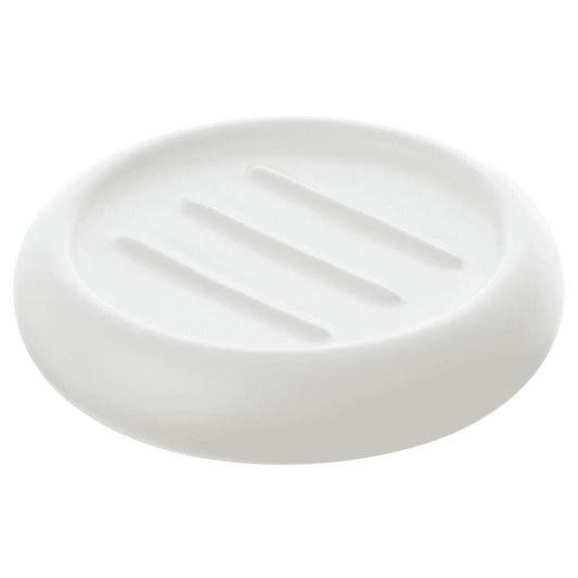 Soap dish in white ceramic Oslo Feridras line.