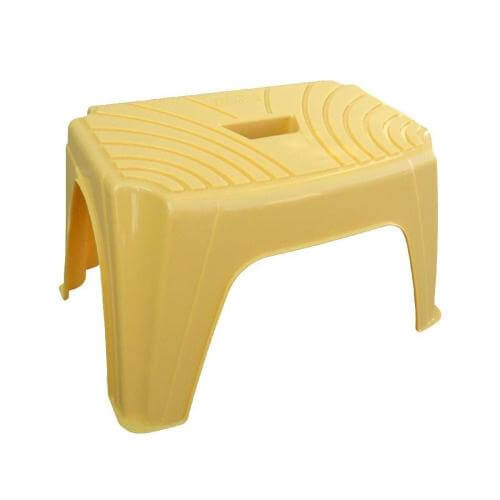 Multipurpose plastic stool - 1 step - Dimensions 38x24.8x22h - Step 1